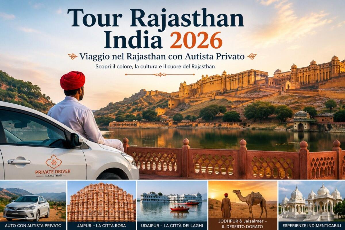 Tour Rajasthan India 2026 | Viaggio nel Rajasthan con Autista Privato