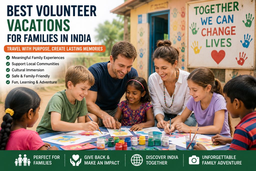 👨‍👩‍👧‍👦 Best Volunteer Vacations for Families in India | Travel With Purpose