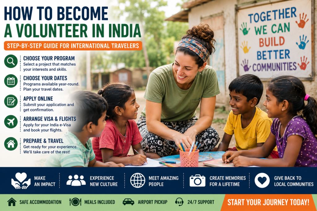 🙋 How to Become a Volunteer in India | Step-by-Step Guide for International Travelers