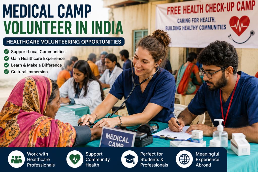 🏥 Medical Camp Volunteer in India | Healthcare Volunteering Opportunities
