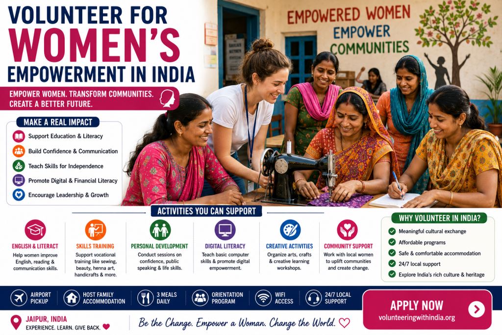 👩 Volunteer for Women’s Empowerment in India | Make a Meaningful Impact
