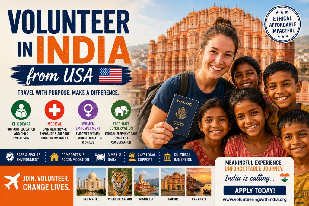🇺🇸 Volunteer in India from USA | Affordable & Ethical Volunteer Programs