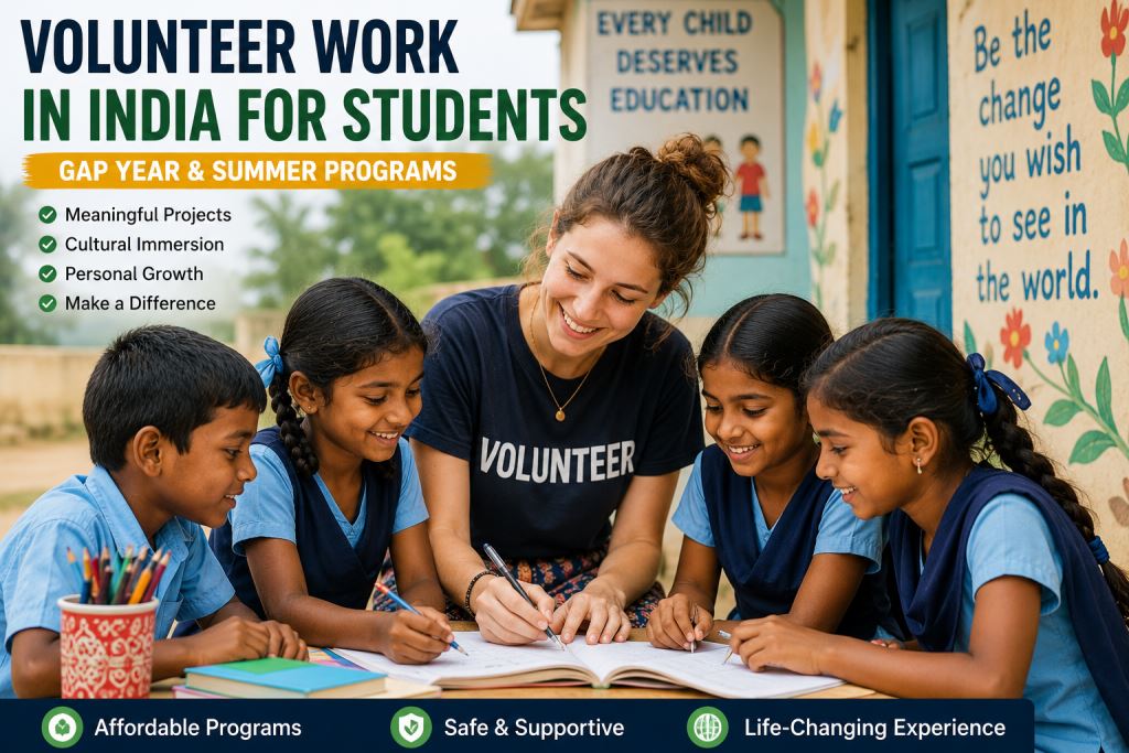🎓 Volunteer Work in India for Students | Gap Year & Summer Programs
