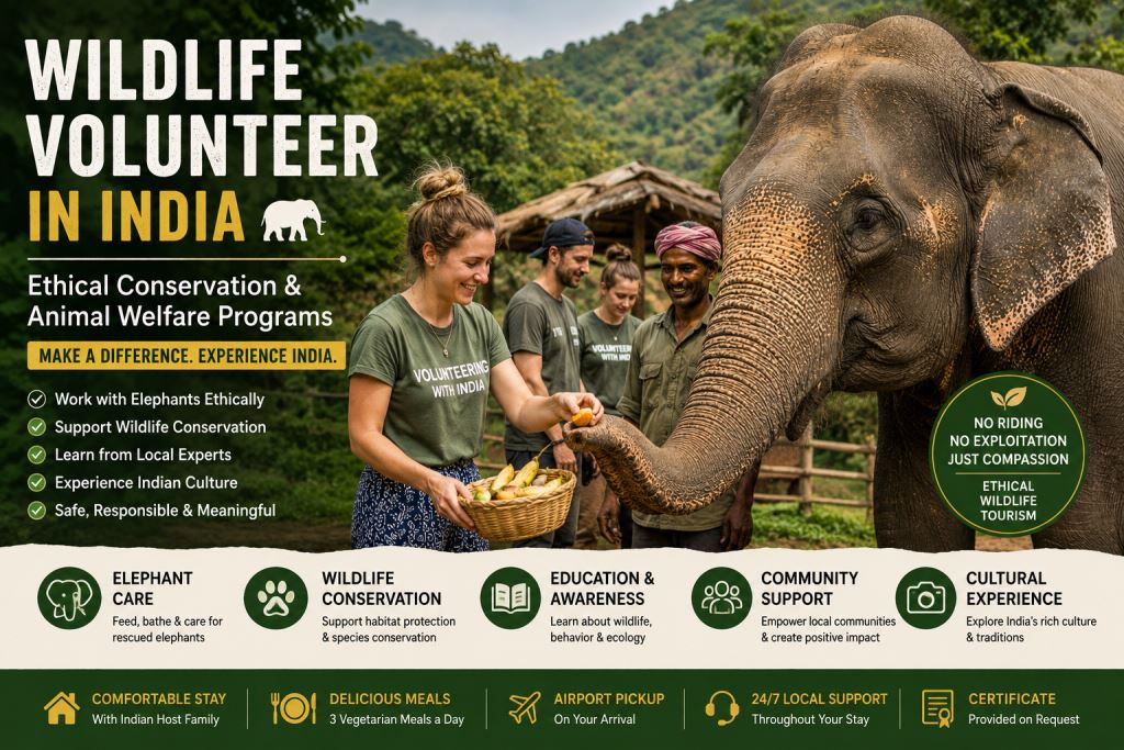 Wildlife Volunteer in India | Ethical Conservation & Animal Welfare Programs